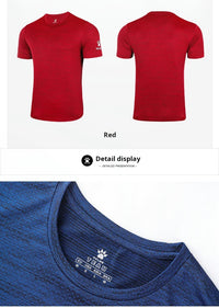 Kelme Running T-shirt For Men's Summer Quick Drying Fitness Breathable Short Sleeve Thin Football Training Sports Top