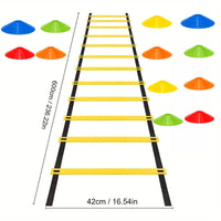 Agility Ladder &  football training plate Removable For Speed Training Sports Flexibility Portable Agility Football Training