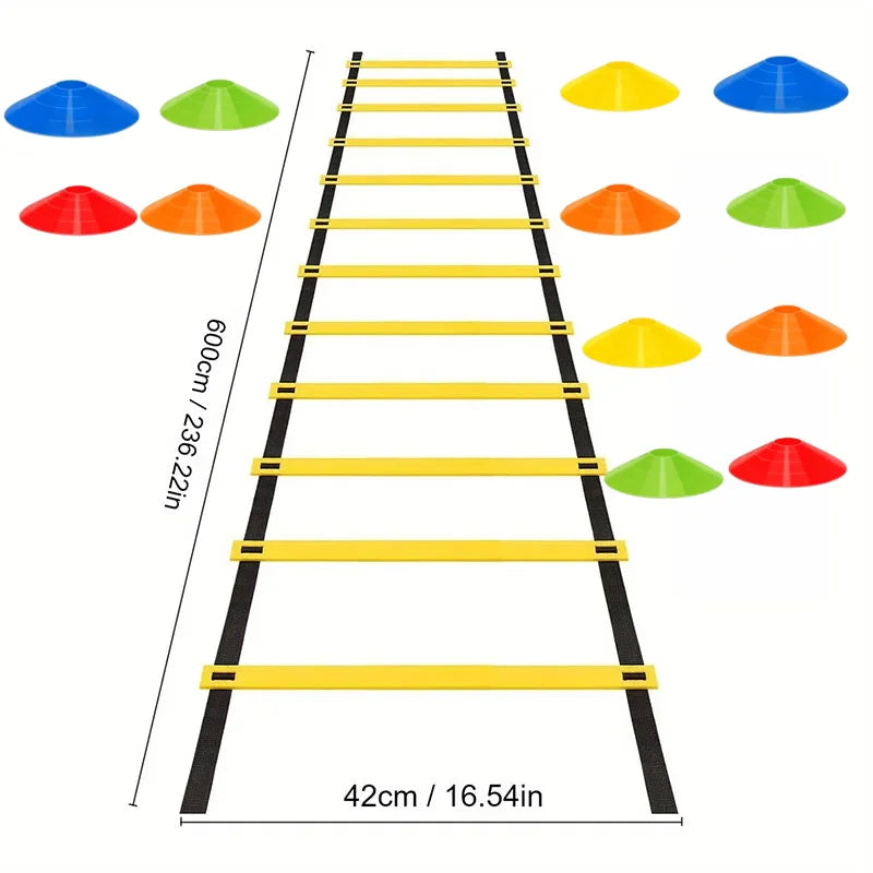 Agility Ladder &  football training plate Removable For Speed Training Sports Flexibility Portable Agility Football Training