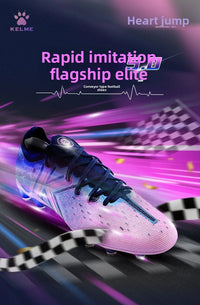 KELME FG Professional Soccer Shoes with Long Nails Natural Grass Professional Match Football Boots Indoor Anti Slip Soccer shoes