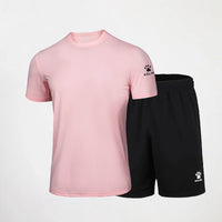 Kelme Men's Sports Set Quick Dry Running Quick Dry Short Sleeve Fitness Breathable Shorts Comprehensive Training Set
