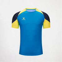 Kelme Men's Soccer Short Sleeve Gym Running Moisture Wicking Round Neck T-shirt Training Exercise Gym Sport Shirt Tops