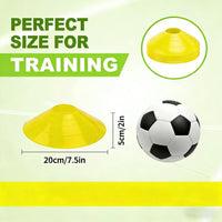 20 pcs football cone plate football training plate agility practice  Sign Dish Cones Outdoor Basketball Training Sports,5 color