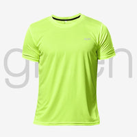 High Quality Polyester Men Running T Shirt Quick Dry Fitness Shirt Training Exercise Clothes Gym Sport Shirt Tops Lightweight