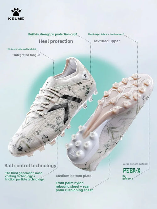 KELME Adult Professional Match Soccer Shoes MG Short Nails Top Grade Football Shoes Indoor Anti Slip Training Football Boots