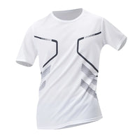 1/3 Piece Men's Four Season Printed Short Sleeved Sports Fitness Quick Drying Comfortable Plus Size Youth Casual Basic Top