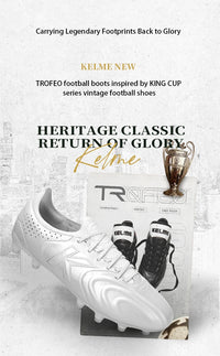 KELME FG Man Soccer Shoes Holy Grail Artificial Grass Anti-Slippery Kangaroo Skin Football Boots Sports Game Training shoes