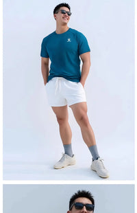 Kelme Men's Sports T-shirt Ice Silk Football Quick-drying Short-sleeved Fitness Outdoor Running Training Breathable Top