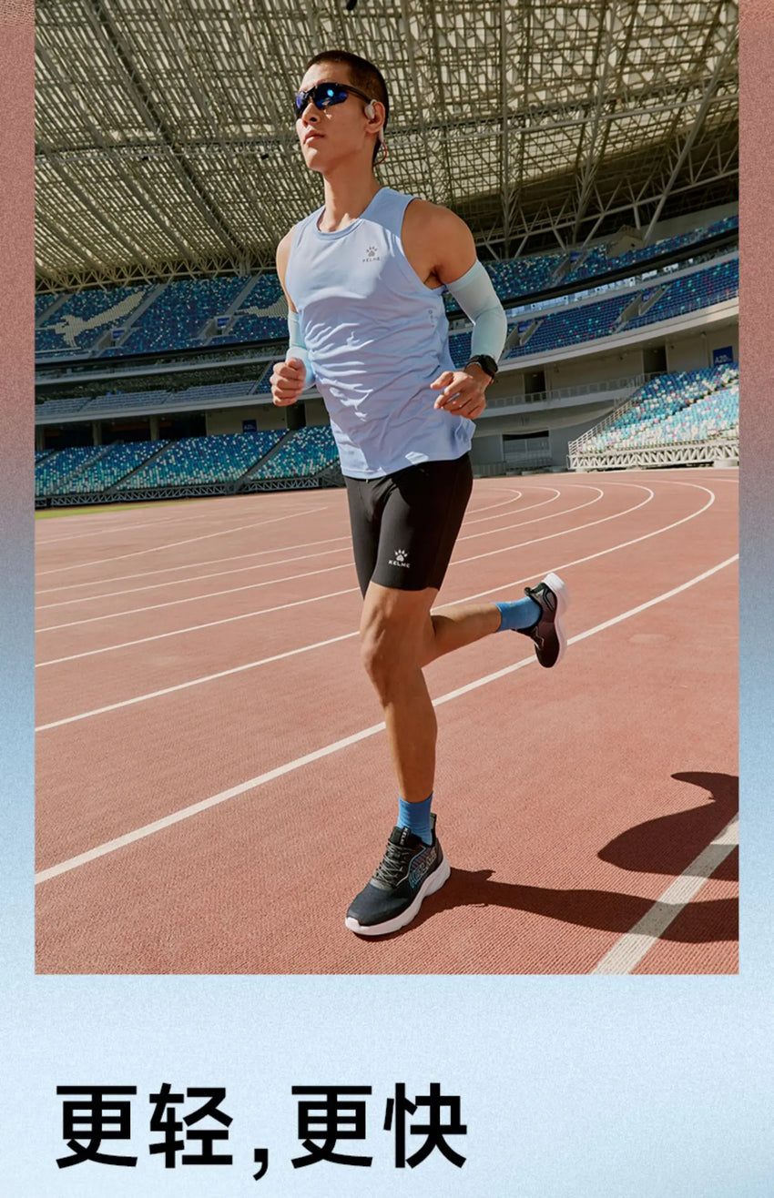 Kelme Men's Running Vest Marathon Racing Training Vest Breathable Sports T-shirt Outdoor Quick-drying Basketball Top