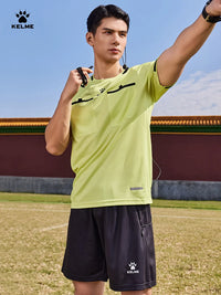 Kelme Football Referee Suit New Breathable Short-sleeved Personalized Custom Referee Jersey Outdoor Sports Suit