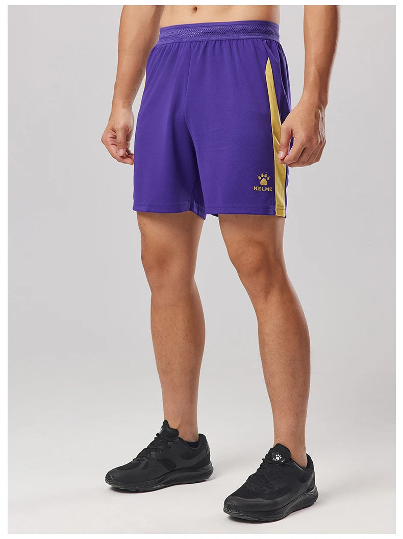 Kelme Men's Football Training Shorts Outdoor Running Breathable Shorts Fitness Sports Quick-drying Pants Daily Leisure