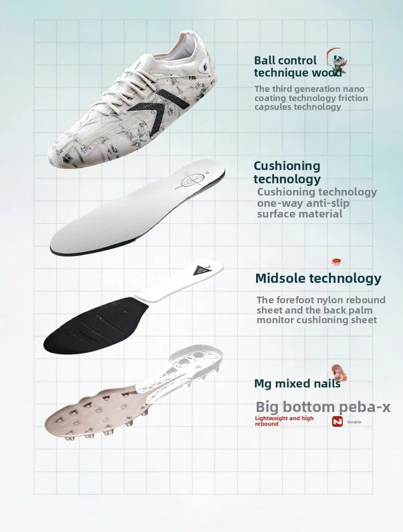 KELME Adult Professional Match Soccer Shoes MG Short Nails Top Grade Football Shoes Indoor Anti Slip Training Football Boots