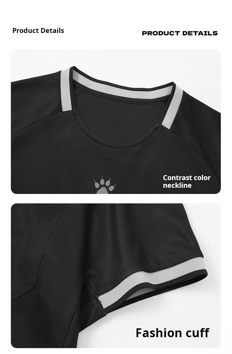 Kelme Football Referee Suit New Breathable Short-sleeved Personalized Custom Referee Jersey Outdoor Sports Suit