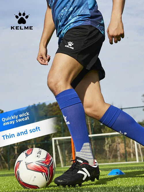 Kelme Men's Football Shorts Outdoor Breathable Running Knitted Shorts Camping Hiking Pentagram Pants Yoga Quick Drying Pants