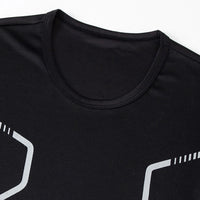1/3 Piece Men's Short Sleeved Youth Round Neck Printed Quick Drying Sports Interior With Multifunctional Comfort And Casual