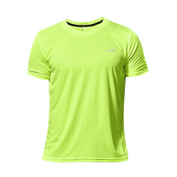 High Quality Polyester Men Running T Shirt Quick Dry Fitness Shirt Training Exercise Clothes Gym Sport Shirt Tops Lightweight