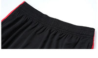 Men Running 2024 Summer Latest Sportswear Polyester Printed T-shirt + Shorts Quick Dry Sport Suit 2-piece Outfits Jogger Set