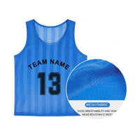 6/12PCS Soccer Training Vest Breathable Striped Mesh Football Bibs Custom Team Sport Jersey for Kids Adults Competition Practice
