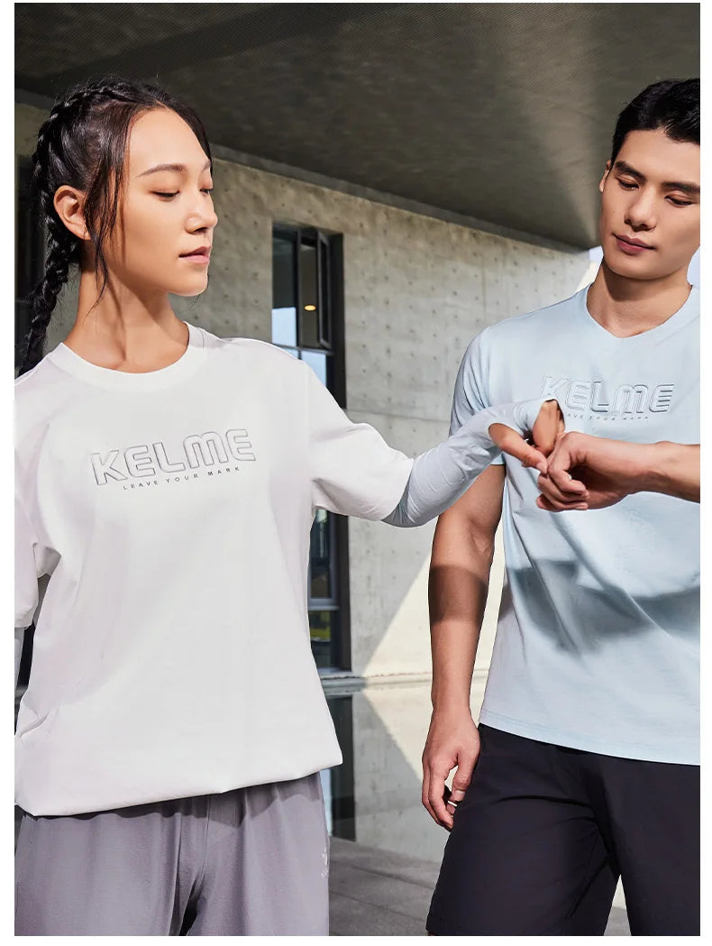 Kelme Men's Sports T-shirt Outdoor Running Quick-drying Top Daily Fitness Breathable Basketball Short Sleeve