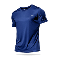 High Quality Polyester Men Running T Shirt Quick Dry Fitness Shirt Training Exercise Clothes Gym Sport Shirt Tops Lightweight